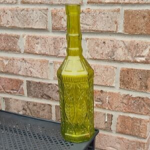 Vintage Green Glass Bottle
